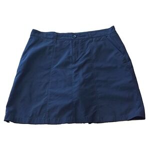 Patagonia Womens 12 Black Skort With Shorts Skirt Stretch Hiking Gorpcore Wickin